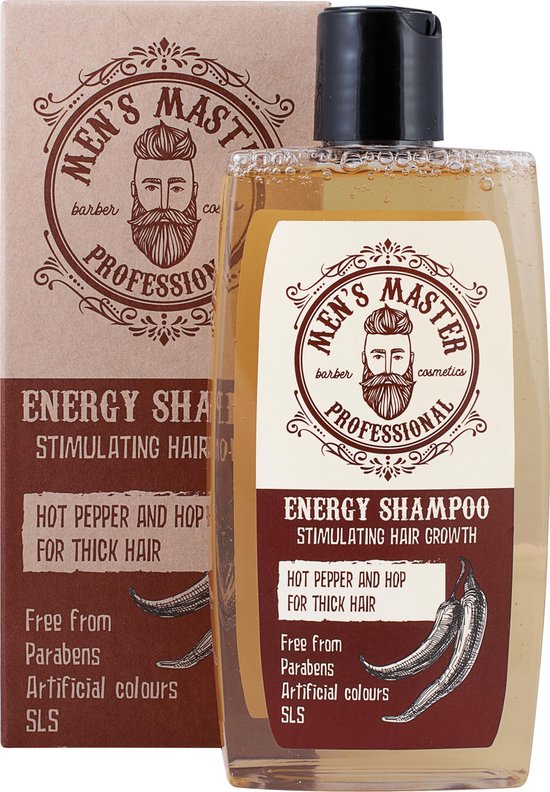 Men's Master Energy Shampoo Mannen - Stimuleert Haargroei & Vermindert Haarverlies -... | Bol.com