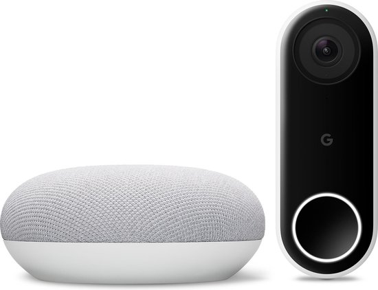 Google Nest Hello Videodeurbel + Google Nest Mini Rock Candy | Bol.com