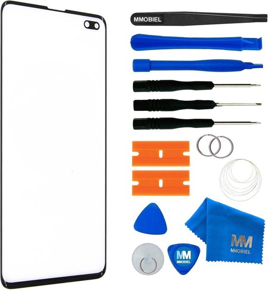 Mmobiel Front Glas Display Scherm Voor Samsung Galaxy S10 Plus (Zwart) - Inclusief Tools | Bol.com