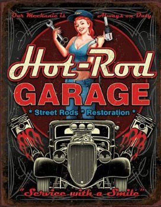 Panneau d'affichage mural Hot Rod Garage