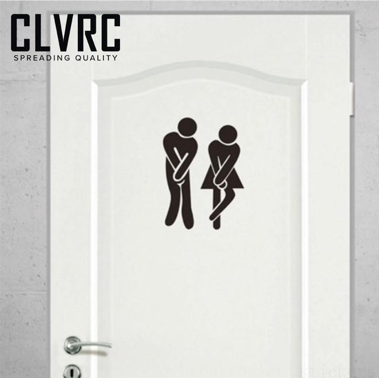 Sticker mural Homme / Femme Toilette CLVRC