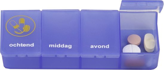 Pillendoosje 1 Dag Blauw | Bol.com