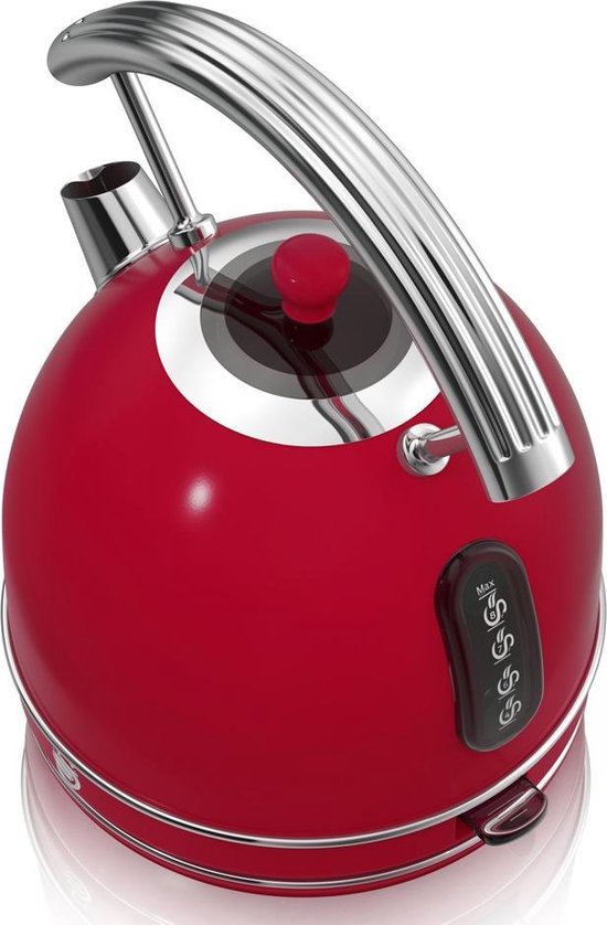 Swan Retro Waterkoker 1.8 Liter Rood Bestel nu!