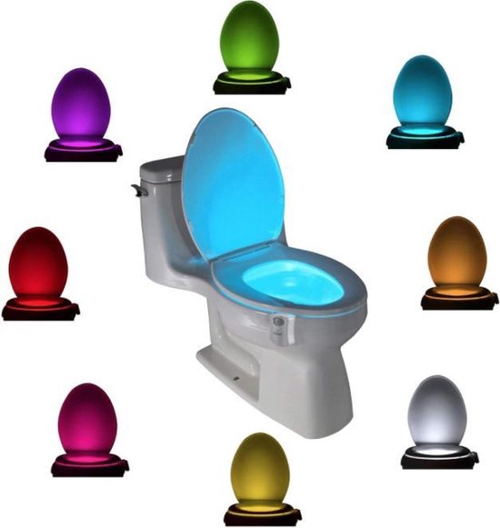 Toilet Lamp Met Sensor Led Verlichting Verschillende Kleuren Night Light | Bol.com