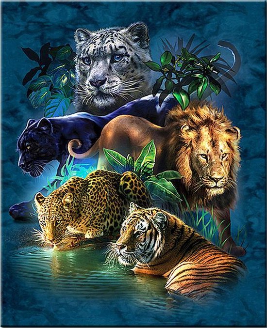 Diamond Painting Wilde Dieren - #1 - 30 X 40 Cm - Maak De Mooiste Schilderijen... | Bol.com
