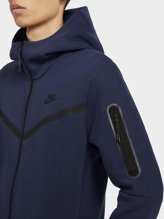 Nike Sportswear Tech Flock Hoodie Full Zip Heren Vest - Maat Xs | Bol.com