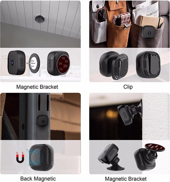 Wifi Hd Mini Spy Verborgen Camera 120 Mate Wijde Hoek 1080P Nachtzicht... | Bol.com