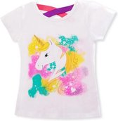 Eenhoorn Tshirt Meisje - Eenhoorn Shirt - Colored Unicorn T-Shirt - Maat 128/134 -... | Bol.com