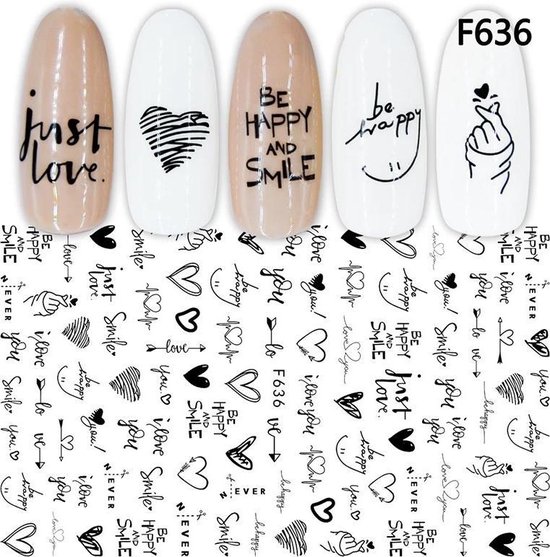 Nagel Stickers Nail Art 3D Nagelversiering Decoratie Stickers