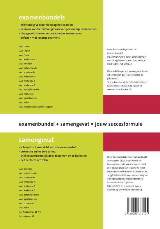 Samengevat - Wiskunde A Vwo | 9789006078794 | F.c. Luijbe | Boeken | Bol.com