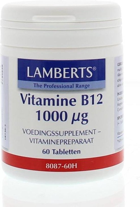 Lamberts Vitamine B12 1000Μ - 60 Tabletten - Vitaminen | Bol.com