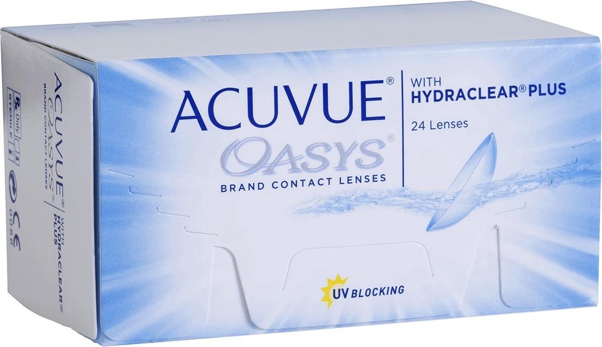 +4,00 ACUVUE OASYS 24 pack Weeklenzen