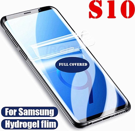 Samsung Galaxy S10 Screenprotector 11D Full Cover Hydrogel Film Voor Samsung Soft... | Bol.com