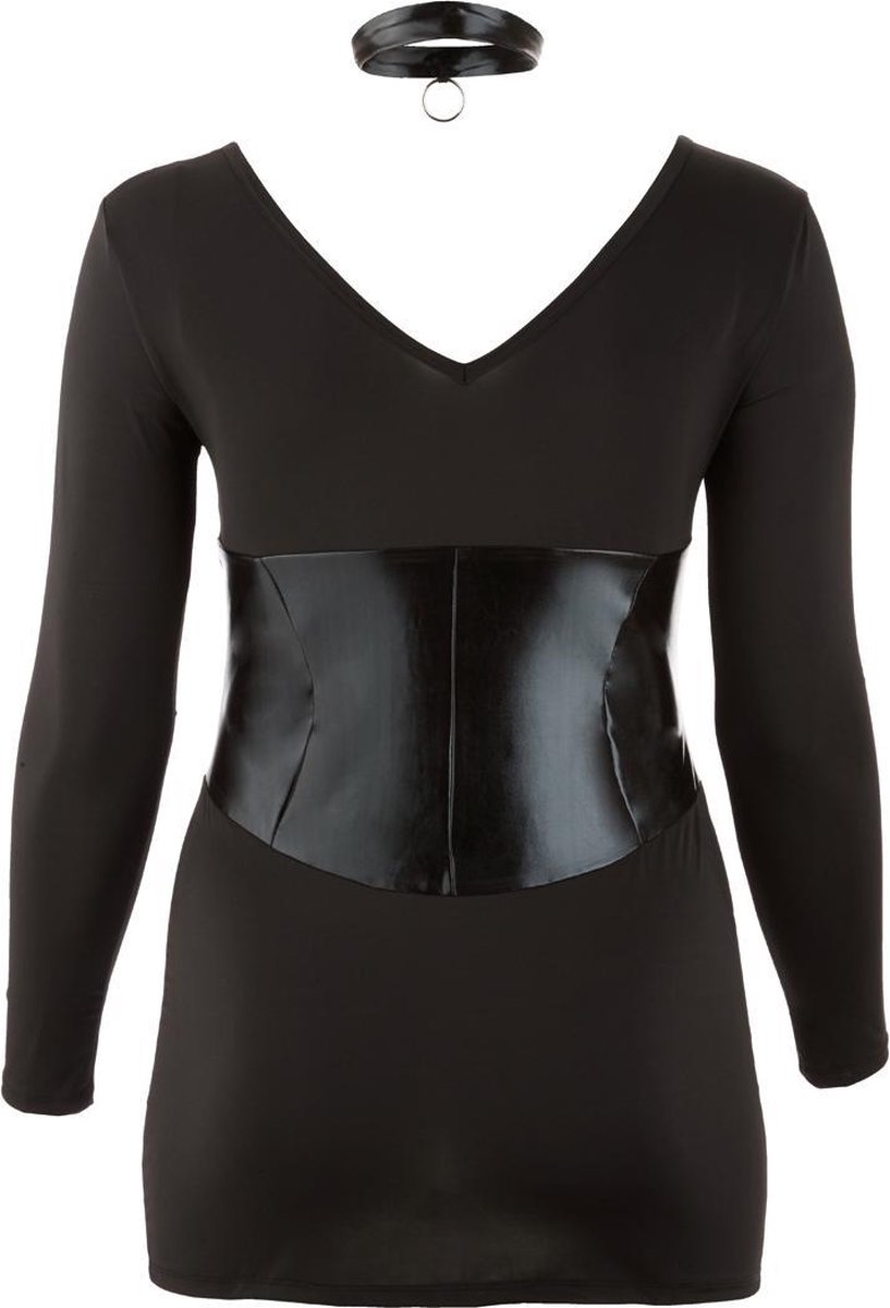 Cottelli Plus Size Dominatrix Jurk met Spannend Rijg Detail inclusief