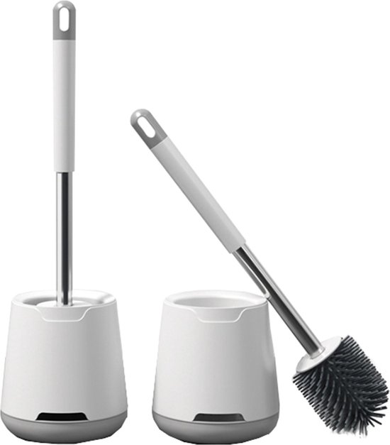 Verfaillie Wc Borstel Met Houder - Toilet Accessoires - Hygiënisch - Wit/Grijs | Bol.com