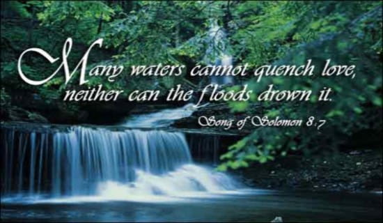 Free Many Waters Cannot Quench Love eCard eMail Free Personalized