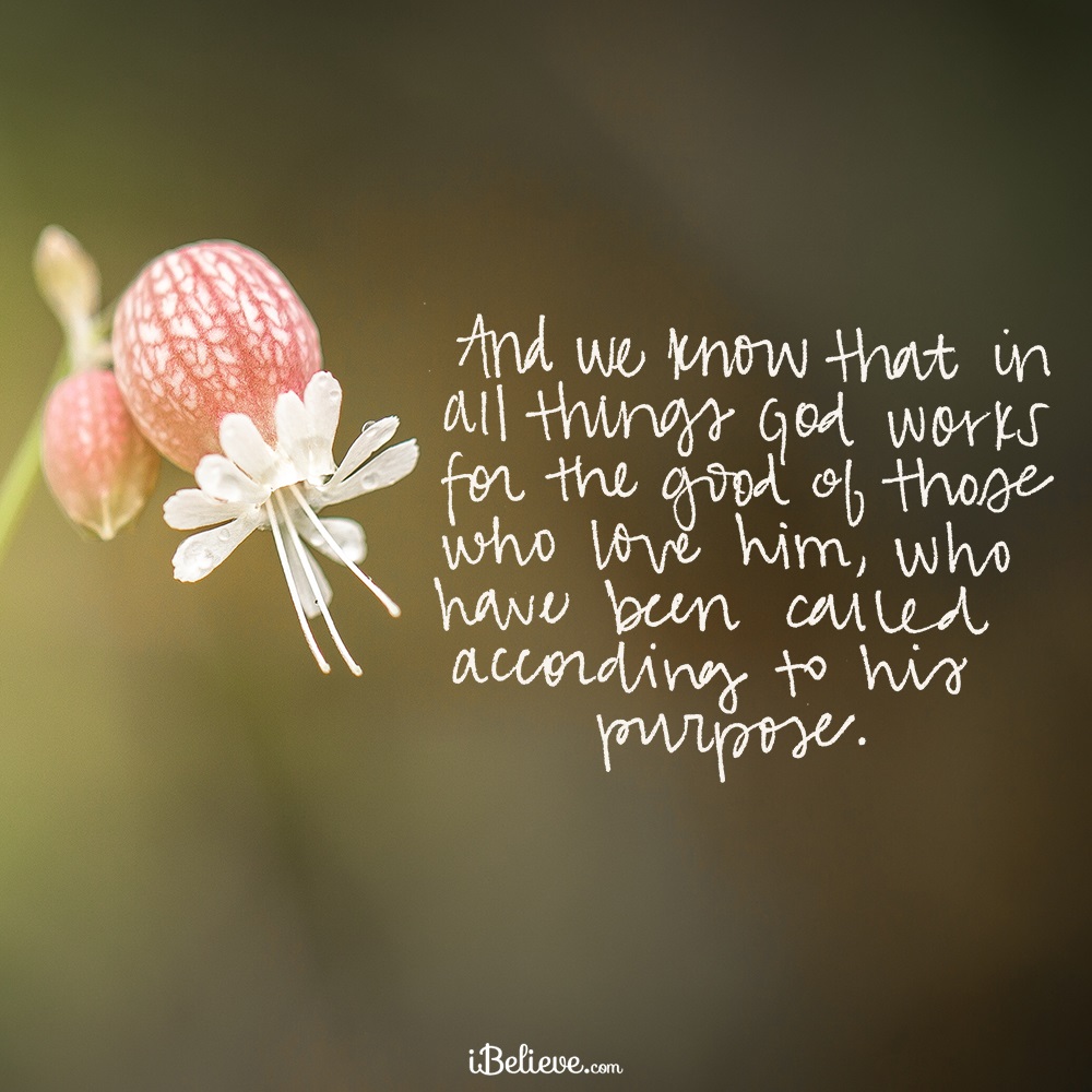 In All Things God Works for the Good of Those Who Love Him Your Daily