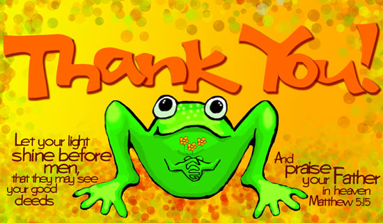 Free Thank You! eCard eMail Free Personalized Animals Cards Online