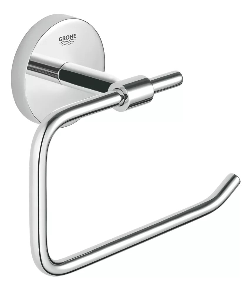 Grohe BauCosmopolitan Toilet Roll Holder StarLight Chrome Screwfix