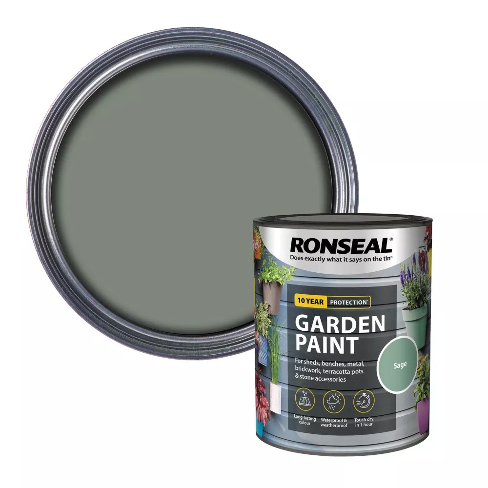 Ronseal 750ml Sage Matt Garden Paint Screwfix