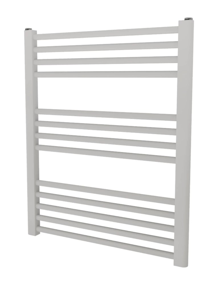 Ximax 720mm x 600mm 1225BTU White Flat Designer Towel Radiator Screwfix