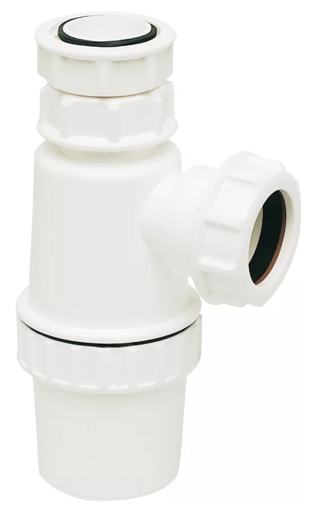 FloPlast Telescopic Bottle Trap White 32mm Screwfix