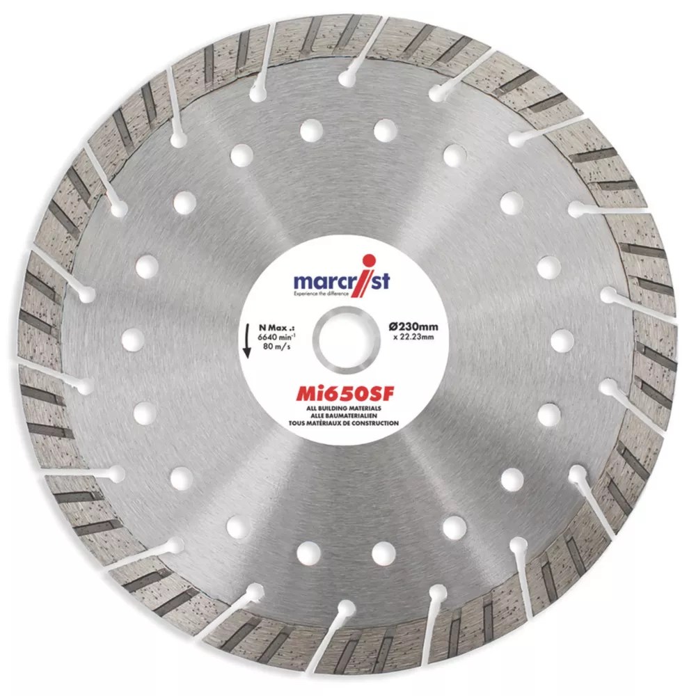 Marcrist MultiMaterial Segmented Diamond Blade 230mm x 22.2mm Screwfix