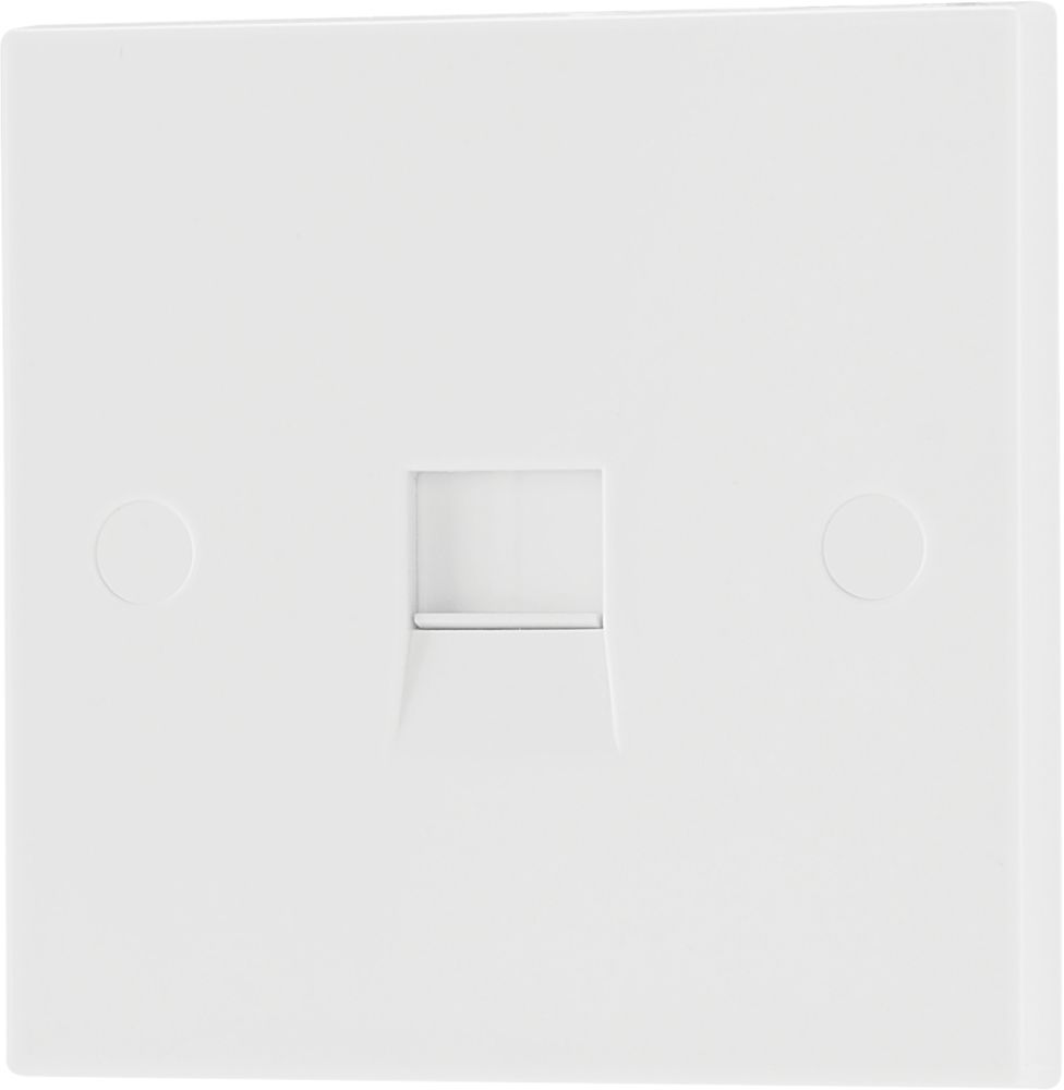 British General 900 Series 1Gang Slave Telephone Socket White Screwfix