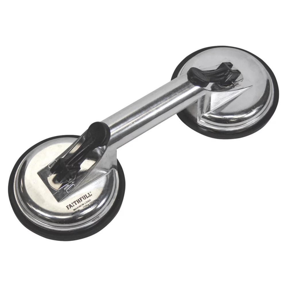 Faithfull Double Cup Suction Lifter Screwfix