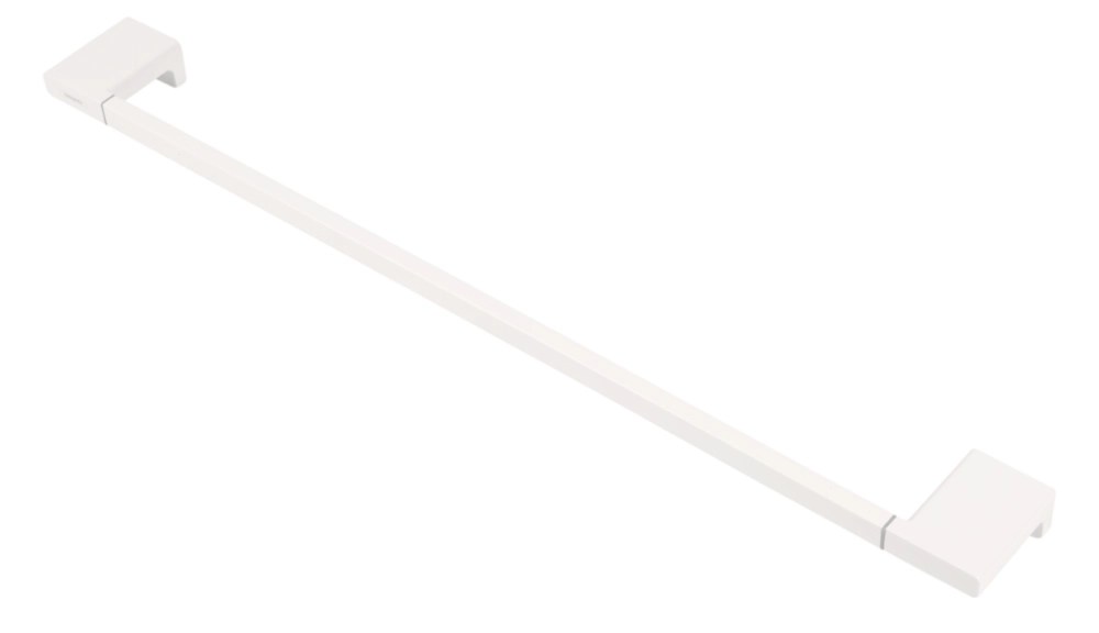 Hansgrohe AddStoris Bath Towel Rail Matt White 648mm x 70mm x 32mm Screwfix
