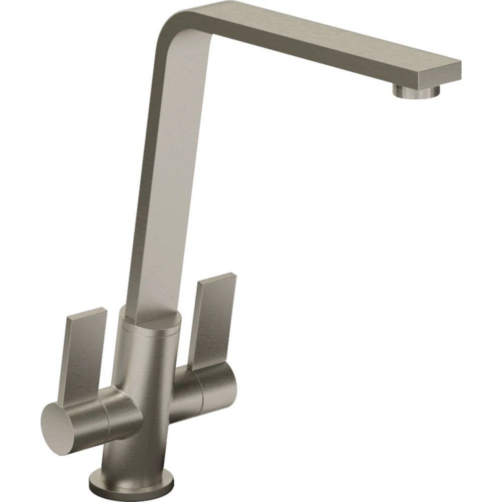 Abode Linear Flair Kitchen Mixer Tap Brushed Nickel Screwfix
