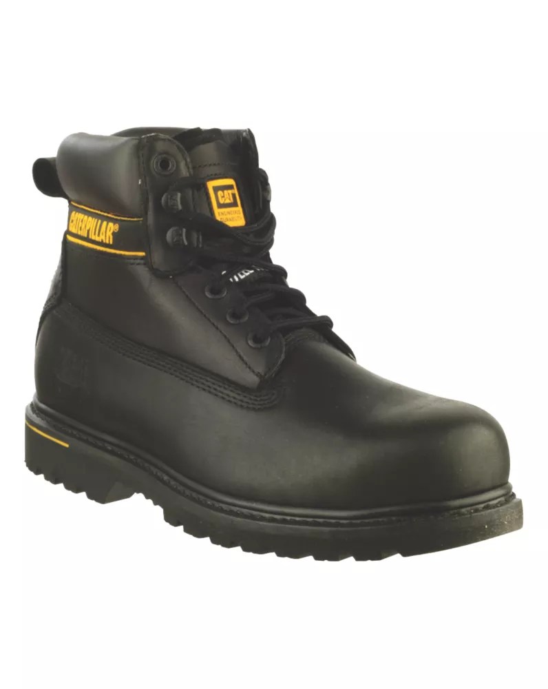CAT Holton Safety Boots Black Size 10 Screwfix