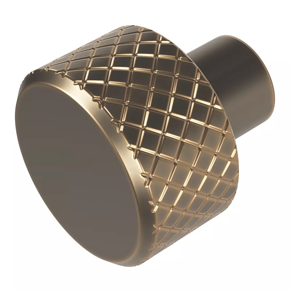 Smith & Locke Damgan Knob Antique Brass 25mm Screwfix