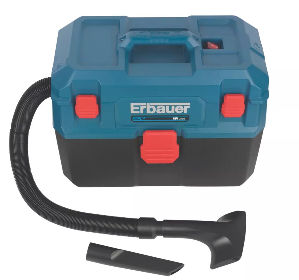 Erbauer ETBV18Li 18V LiIon EXT Cordless Toolbox Wet & Dry Vacuum