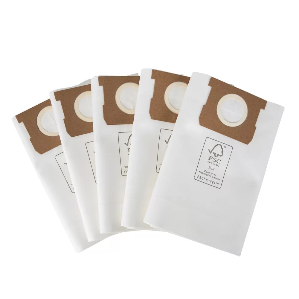 Titan 20/30Ltr Dry Vacuum Filter Bags 5 Pack Screwfix