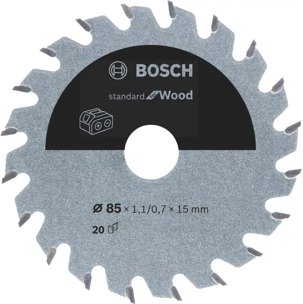 Bosch 2608837666 Wood Circular Saw Blade 85mm x 15mm 20T Screwfix