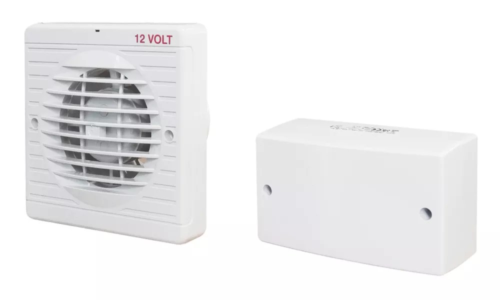 Manrose XF100LVT/SC 100mm (4") Axial Bathroom Extractor Fan with Timer White 240V Screwfix