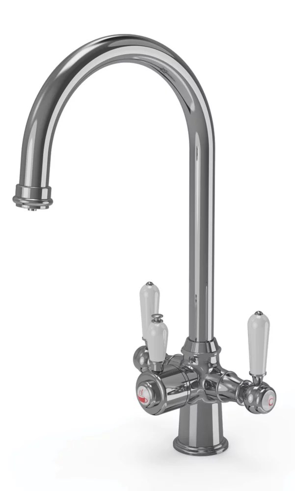 ETAL Traditional Cruciform 3in1 Boiling Water Kitchen Tap Polished