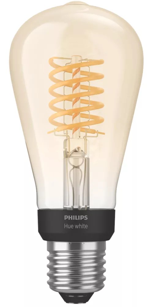 Philips Hue ES ST64 LED Virtual Filament Smart Bulb 7W 550lm Screwfix