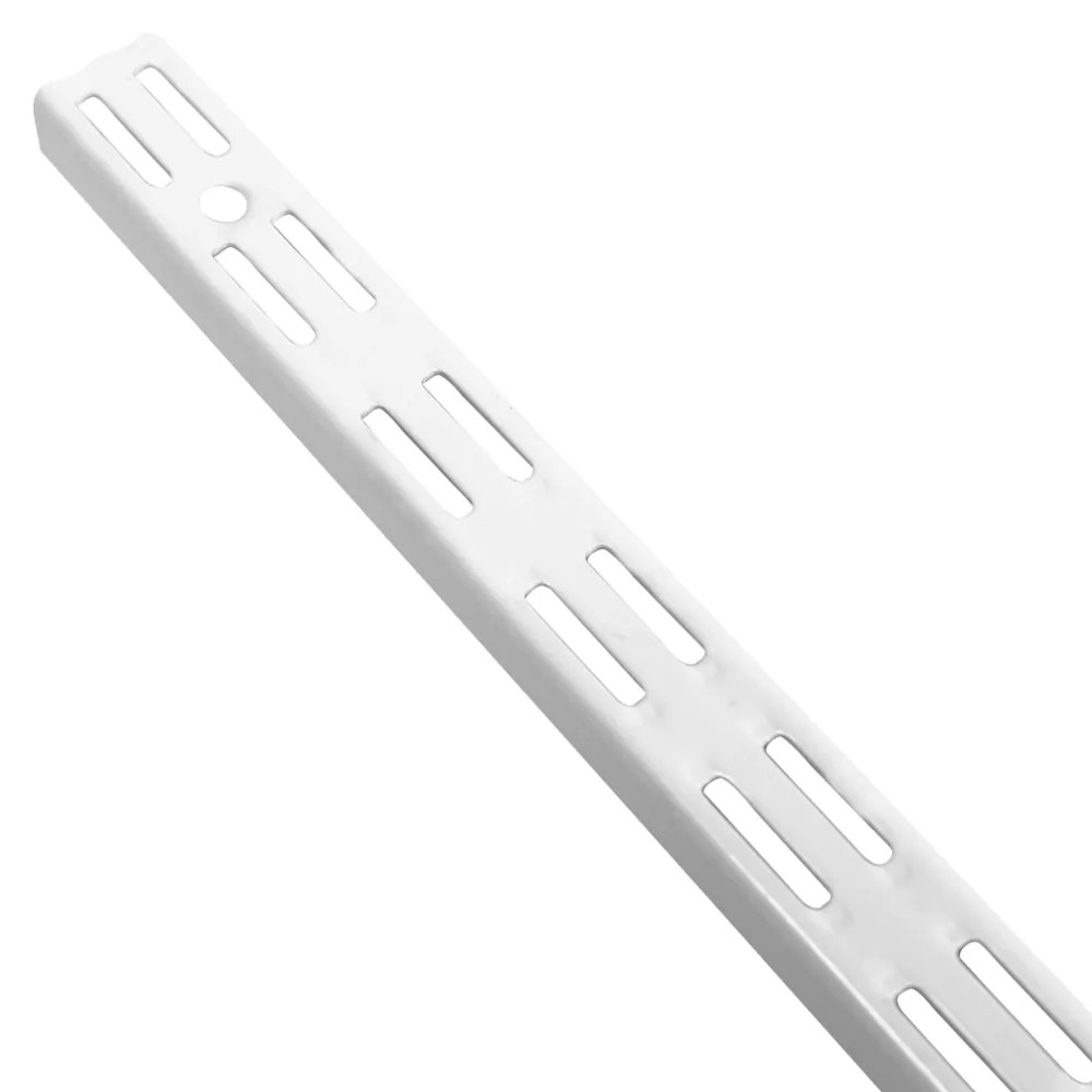RB UK Twin Slot Uprights White 2060mm x 25mm 2 Pack Screwfix