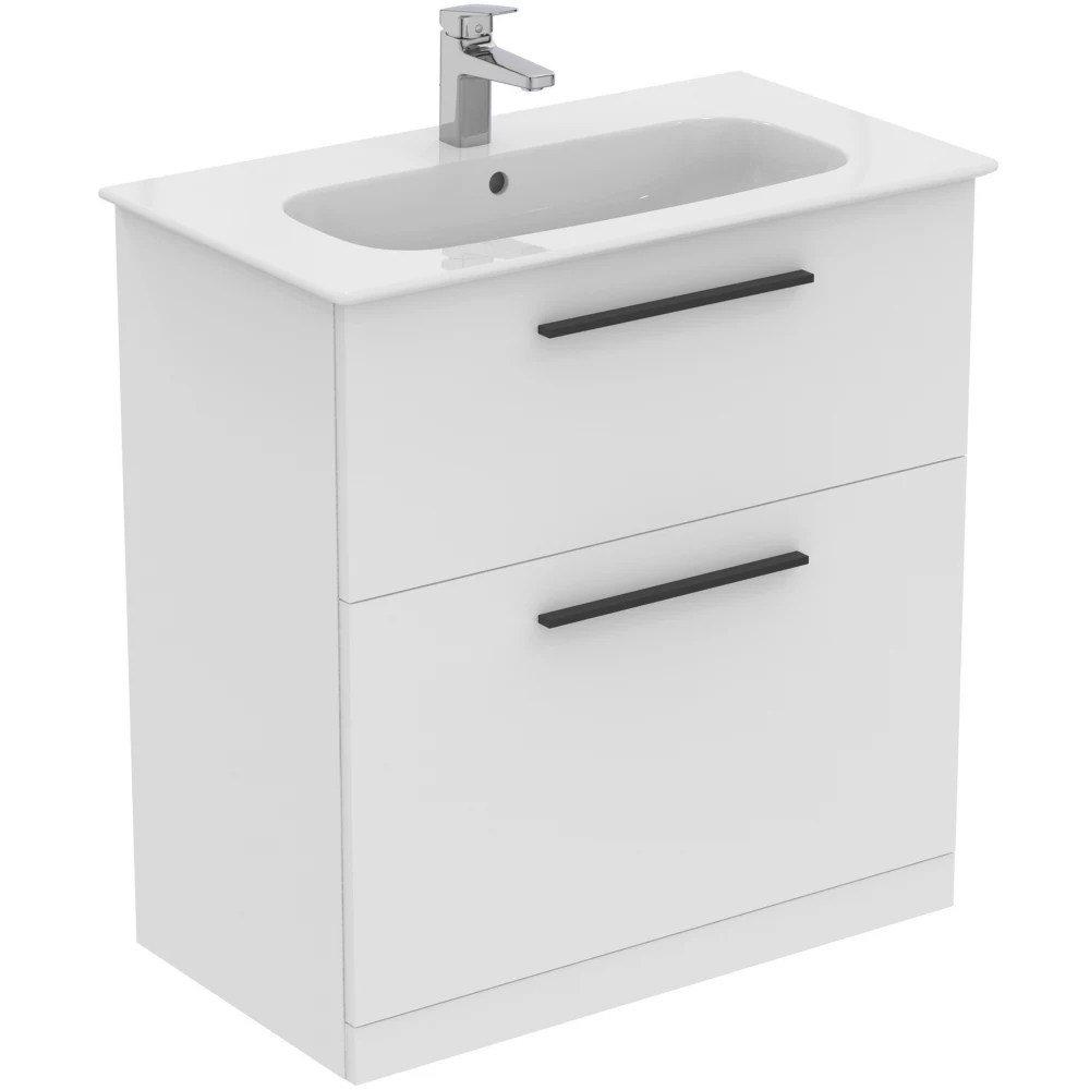 Ideal Standard i.life A Floorstanding Vanity Unit with Black Handles