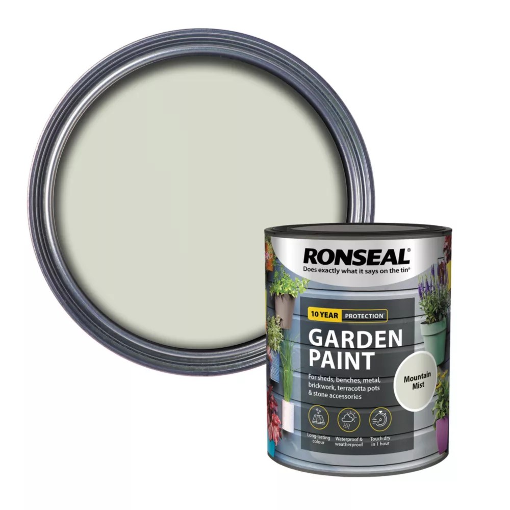 Ronseal 750ml Mountain Mist Matt Garden Paint Screwfix