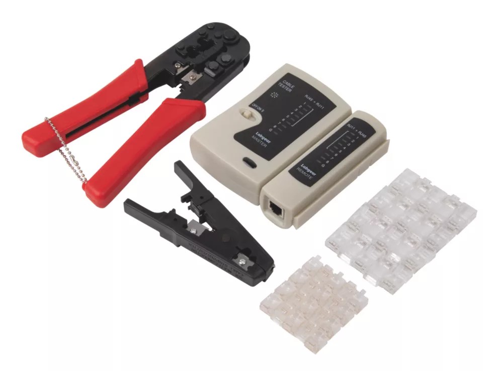 Labgear RJ45 Network Toolkit 43 Piece Set Screwfix