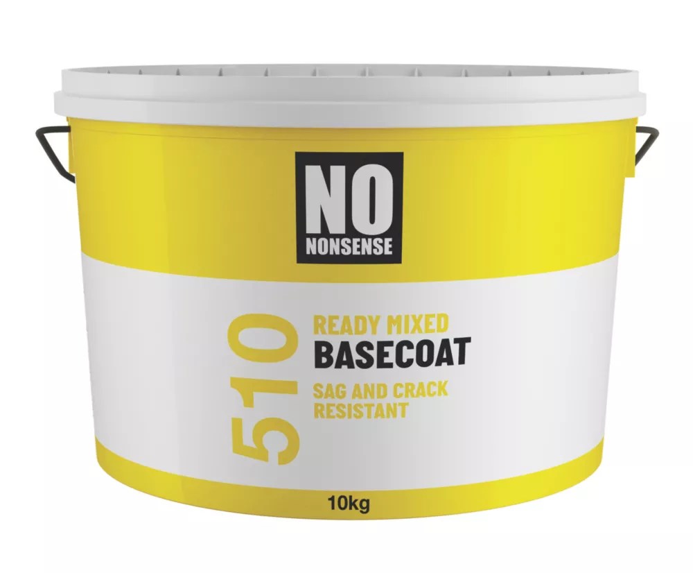 No Nonsense Plastering Basecoat Texture Repair White 10kg Screwfix