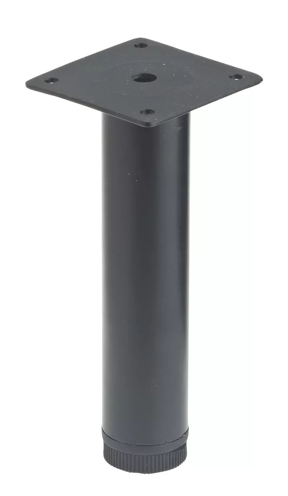 Rothley Furniture Leg Black 150mm Screwfix