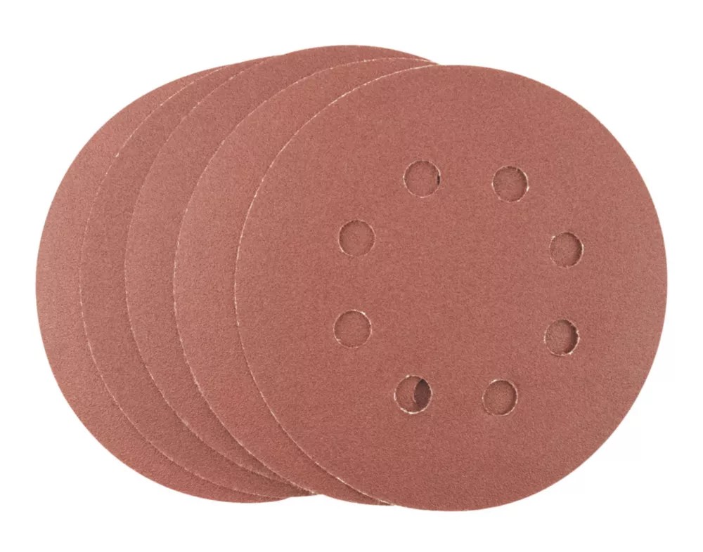 Titan 120 Grit 8Hole Punched MultiMaterial Sanding Sheets 125mm x