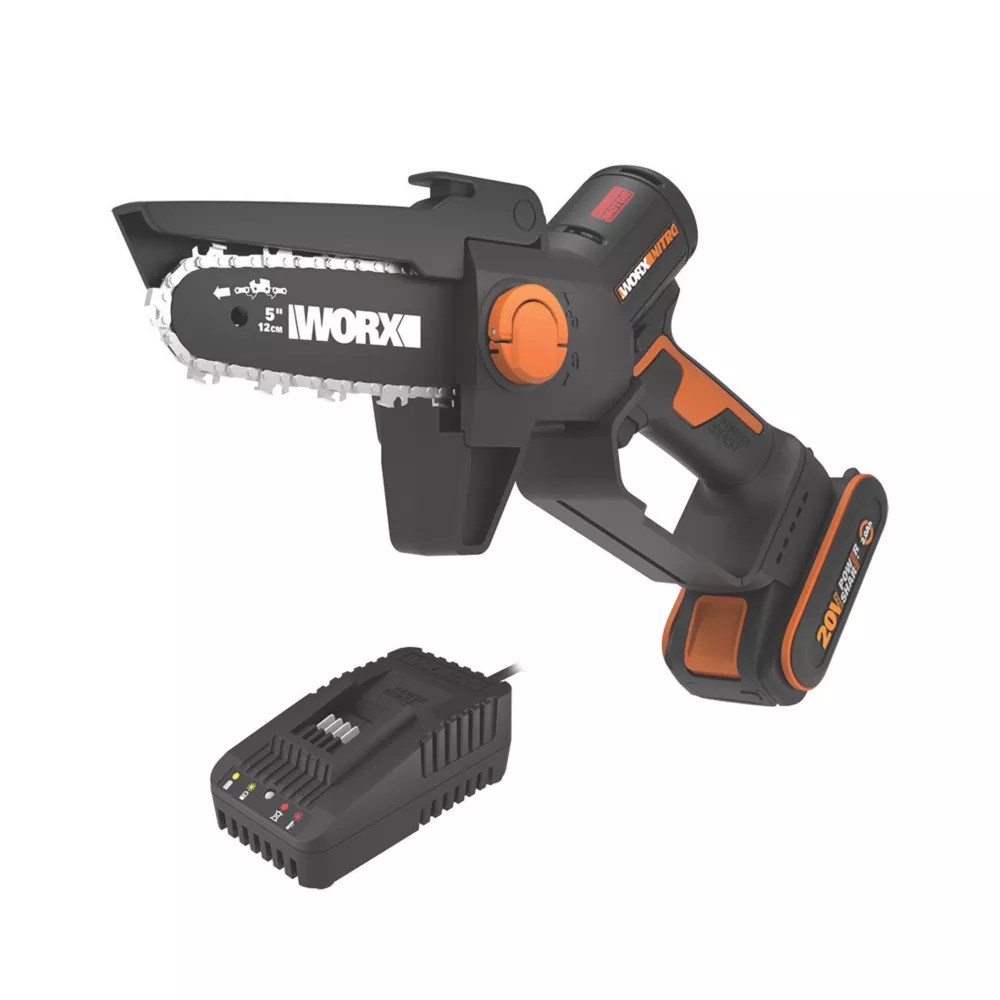 Worx WG325E 20V 1 x 2.0Ah Lithium PowerShare Brushless Cordless 12cm