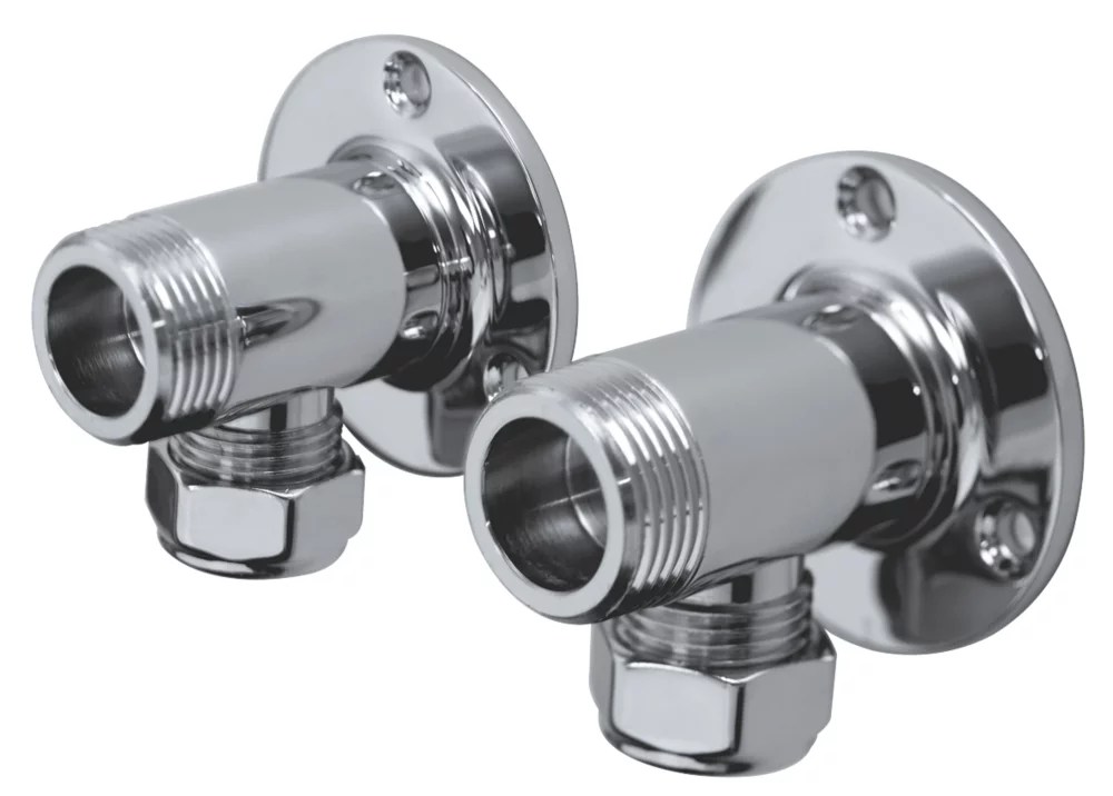 Bristan WMNT4 C Shower Valve Wall Mount Fixing Kit Chrome Plated Screwfix