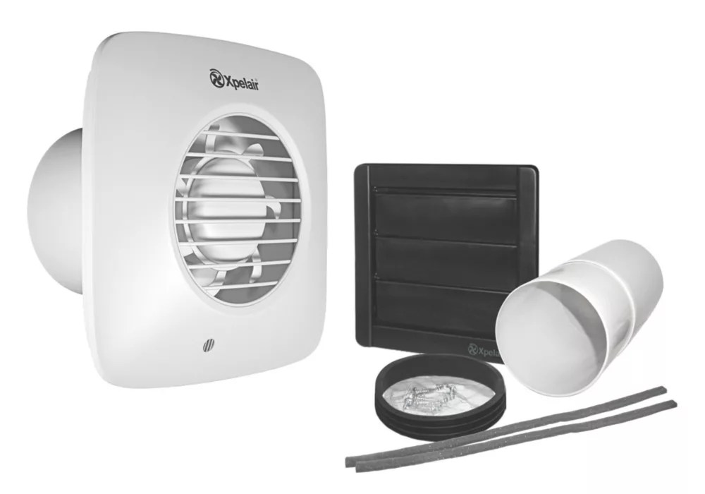 Xpelair DX100TS 100mm (4") Axial Bathroom Extractor Fan with Timer