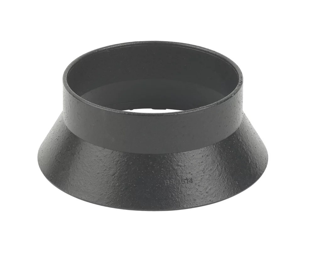 FloPlast Cast Iron Effect Solvent Weld Weathering Collar Black 110mm